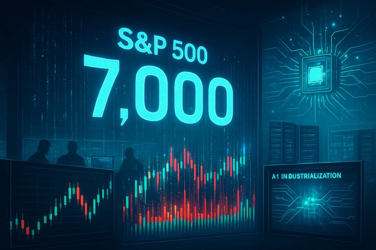 S&P 500 zavřel nad 7000 body: psychologická hranice padla i v závěru dne
